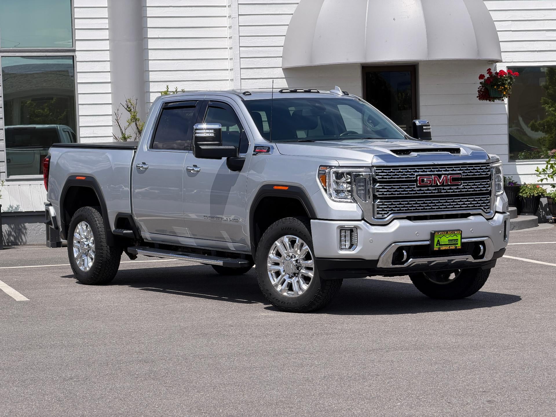 2023 GMC Sierra 3500 HD DENALI in Quicksilver Metallic — front three-quarter view